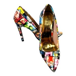 CAPE ROBIN Magazine Media Pointy Toe Pumps/Stiletto